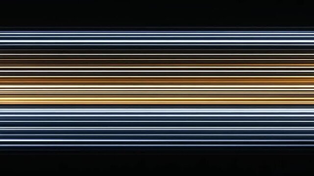 Horizontal lines of light streaks