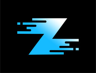 Abstract letter z logo design