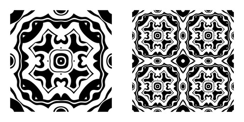 Abstract Seamless Geometric Pattern 2 – Bold Filled Vector Design