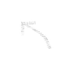 Pale grunge hand drawn arrow vector. Grunge arrow isolated on white background. Arrow mark icon, arrow paint.