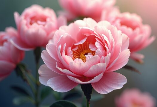 Close up of Pink Flower Art - Powered by Adobe