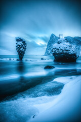 ebisuiwa in hokkaido japan winter