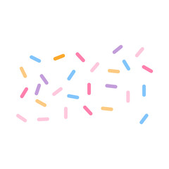 Colorful sprinkle decorative vector illustration 