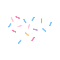 Colorful sprinkle decorative vector illustration 