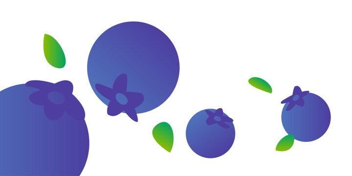 A delicious illustration of fresh blueberries, showcasing their vibrant blue color and perfectly round shape, making them irresistibly tempting.