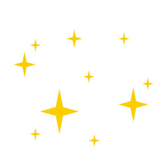 Abstract yellow sparkle vector illustration 