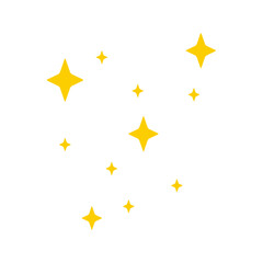 Abstract yellow sparkle vector illustration 