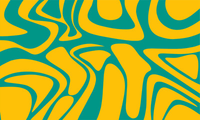 Liquid green and oranhe background