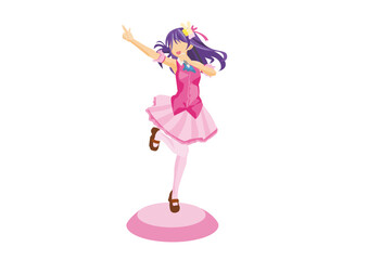 アニメアイドルのフィギュア