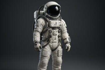 Futuristic Space Suit with Advanced Life Support Technology Systems