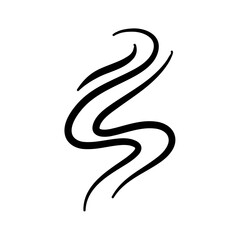 Smoke Icon. Steam Icon. Smell Icon. Vector Illustration. 