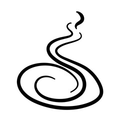 Smoke Icon. Steam Icon. Smell Icon. Vector Illustration. 