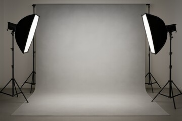 Professional studio background with soft gradient lighting and subtle texture for portrait photography
