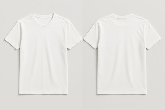 Professional white t-shirt mockup template design