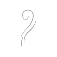 Fototapeta premium Wavy steam on water, tea, coffee, food. Vector illustration 