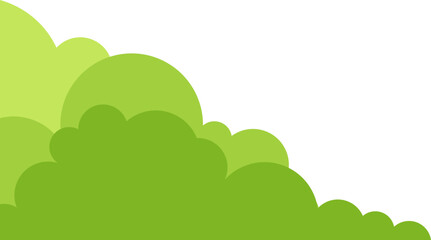 Obraz premium Green Bushes Corner