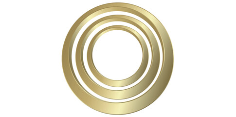 Luxury Golden Decorative Frames Vector Illustration.	