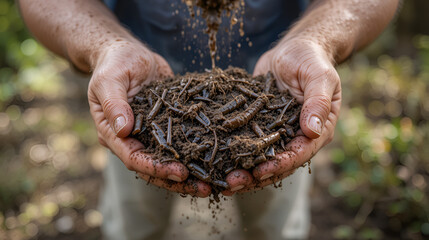 liquid manure from animals as fertilizer
