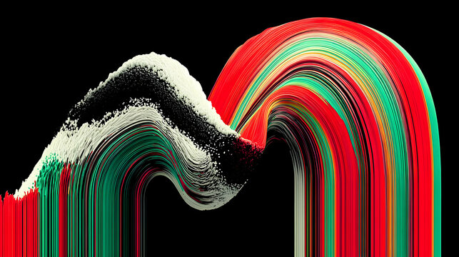 textures with synthetic depth and shifting iridescent reflections