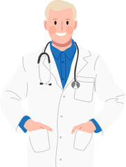 Smiling male doctor.