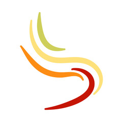 Colorful line doodle seamless pattern. Trendy design elements. Vector illustration 