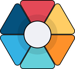 Hexagon Infographic Step