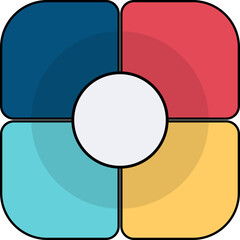 Hexagon Infographic Step