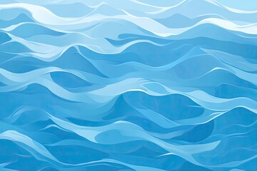 Fototapeta premium Abstract, stylized depiction of rippling, light-blue water. A textured, wavy pattern creates a sense of movement