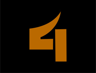 Number 4 graphic design