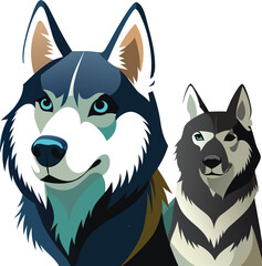 Detailed Illustration of a Dog