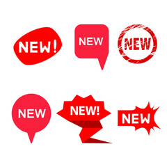 Red Sale Sticker Collection – Discount Badges, Price Labels, and Promo Tag Vector Set