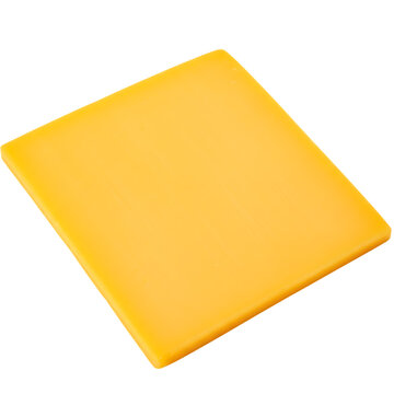 Square Slice of Cheddar Cheese