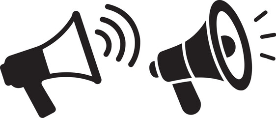  Megaphones Illustrating Public Announcement