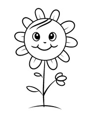 Fototapeta premium Black and white color pages