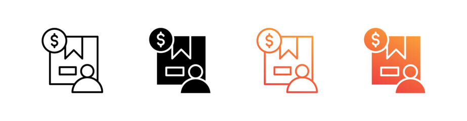 Demand Multiple Style Icon Set Vector 