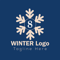 Abstract Christmas tree and snowflake vector logo design for business 8 logo design 