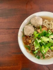 chicken noodle soup or mie ayam