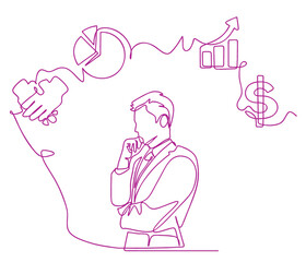 Business line art