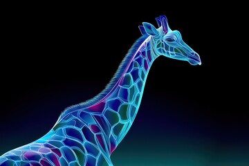 Digital giraffe profile