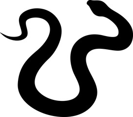 Naklejka premium Snake Silhouette