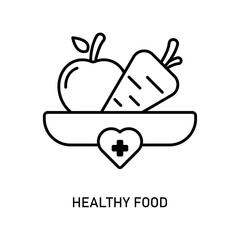 Icon a healthy food, isolated against a clean background.