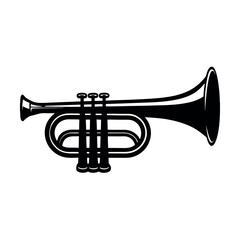 Naklejka premium Trumpet Illustration for 4th July