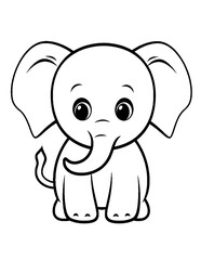 Fototapeta premium Black and white color pages for&nbsp;kids