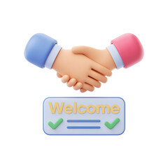 
Welcome Partnership: Handshake & Agreement