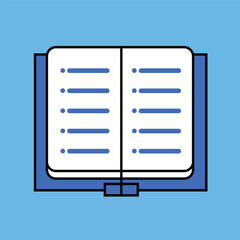 business report vector illustration vector drawing