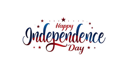 Celebrate the 4th of July with this modern calligraphy and hand lettering! Here's a cool vector illustration for the Independence Day poster.