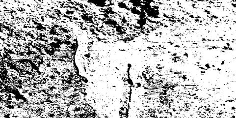 Distress urban overlay rough concrete grain surface grainy noise rust wall grunge black splatter and white background. damaged chalk crack rough ink wall texture.	