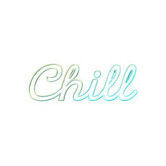 Chill Vibes: Text Graphic Design Element