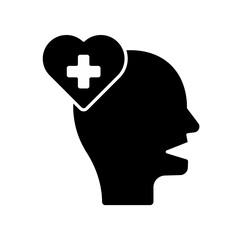 Icon a mental health, isolated against a clean background.