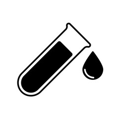 Icon a blood sample, isolated against a clean background.